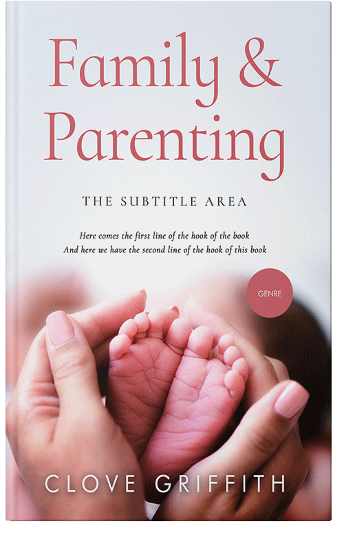 Front view of Premade Family & Parenting Book Cover - Soft Peach