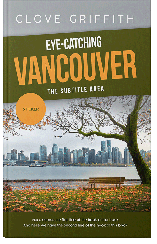 Front view of Premade Travel Book Cover - Thatch Green