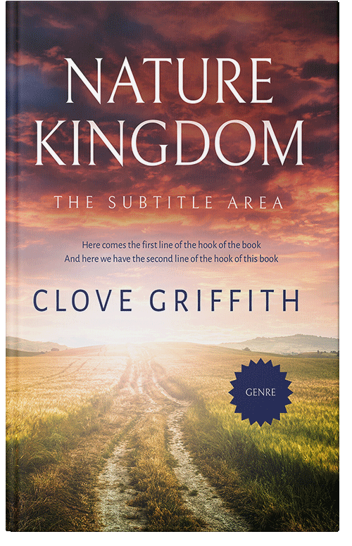 Front view of Premade Nature Book Cover - Cashmere