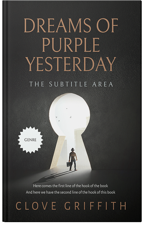 Front view of Tuatara #10385 - Premade Abstract Book Cover