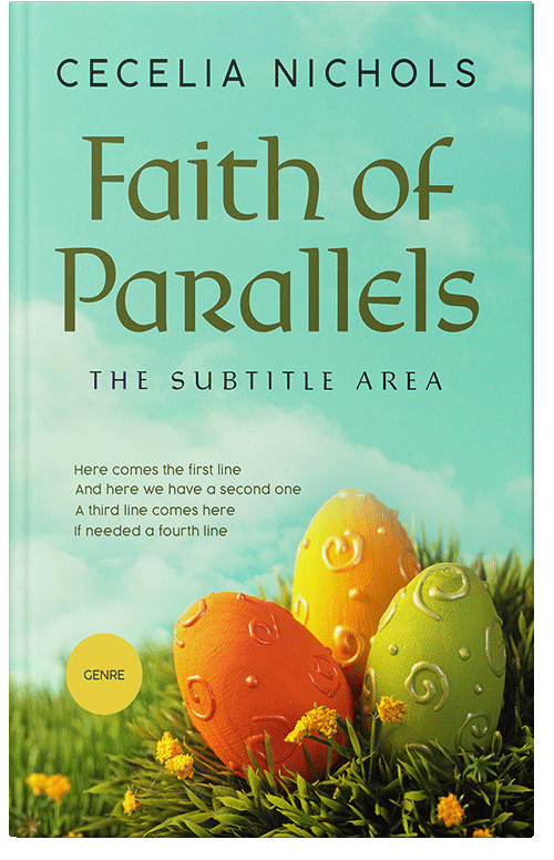 Front view of Algae Green #10409 - Premade Religion & Spirituality Book Cover