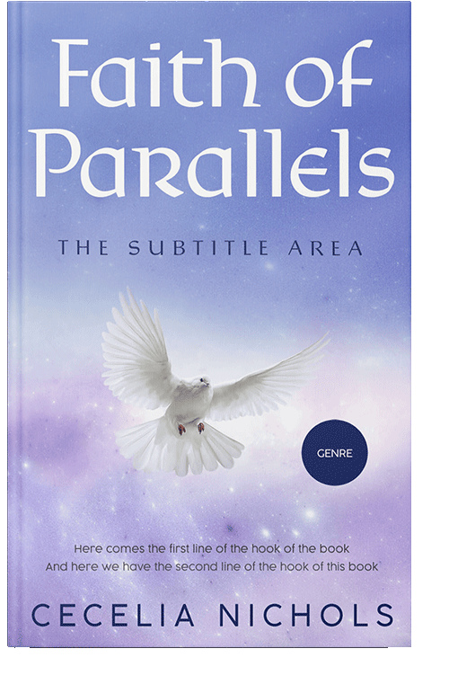 Front view of Periwinkle Gray #10410 - Premade Religion & Spirituality Book Cover