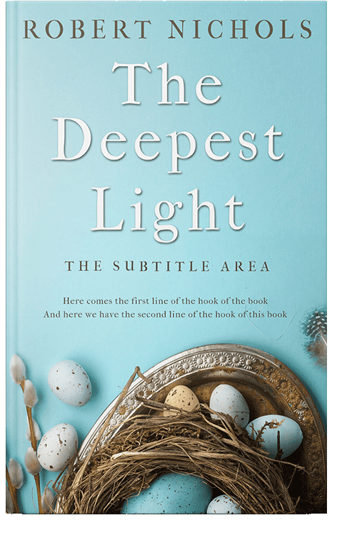 Front view of Powder Blue #10422 - Premade Religion & Spirituality Book Cover