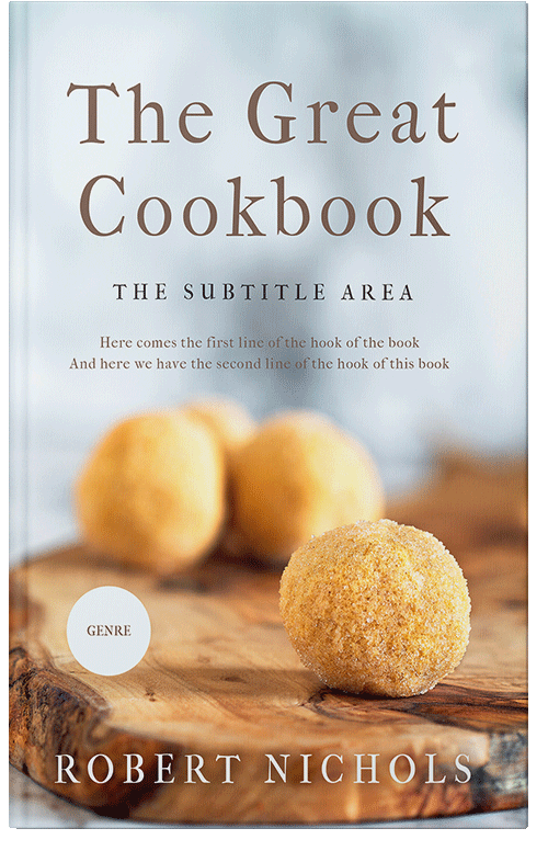 Front view of Premade Cookbooks & Food & Wine Book Cover - Westar
