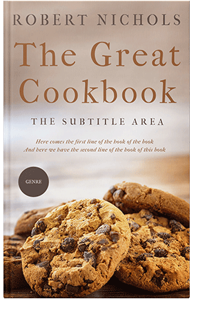 Pre Made Book Cover Soft Amber