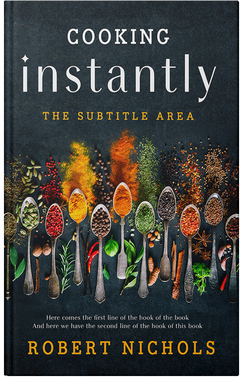 Front view of Bunker #10439 - Premade Cookbooks & Food & Wine Book Cover