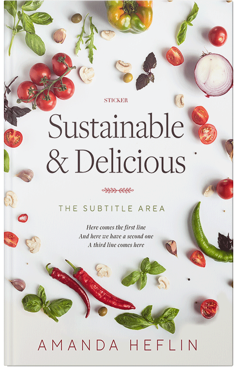 Front view of Desert Storm #10460 - Premade Cookbooks & Food & Wine Book Cover