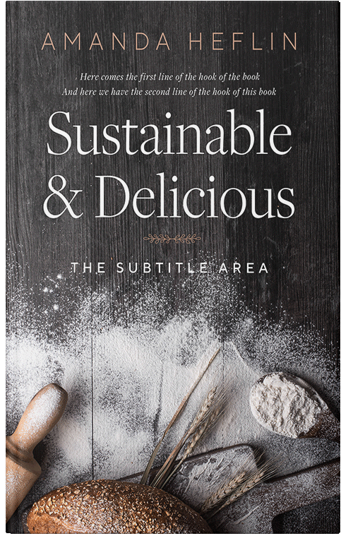 Front view of Premade Cookbooks & Food & Wine Book Cover - Mine Shaft