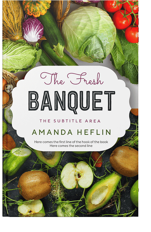 Front view of Thatch Green #10482 - Premade Health & Dieting & Fitness Book Cover