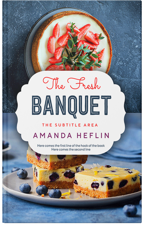 Front view of Oxford Blue #10486 - Premade Health & Dieting & Fitness Book Cover