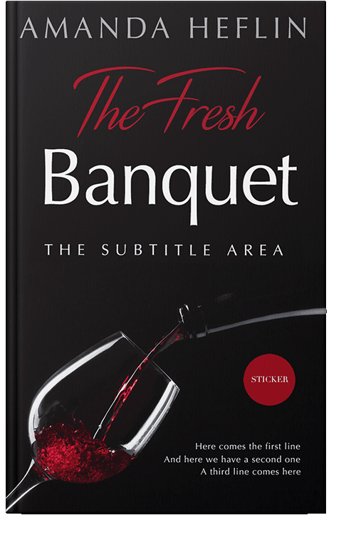 Front view of Night Rider #10497 - Premade Abstract Book Cover