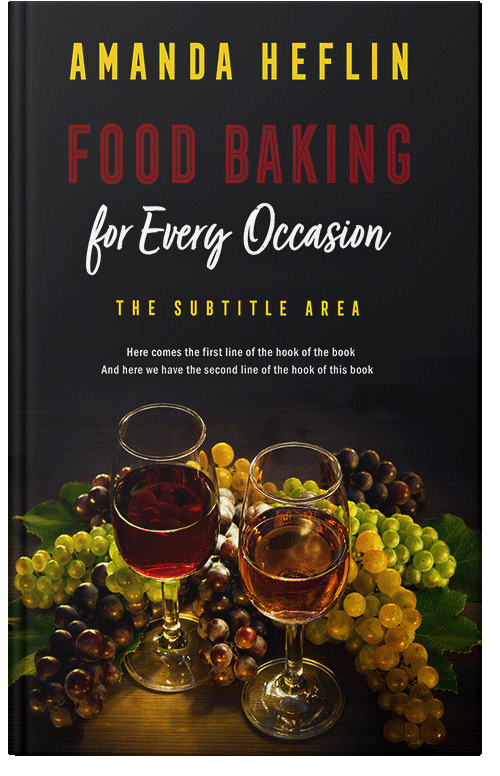 Front view of Premade Cookbooks & Food & Wine Book Cover - Gondola