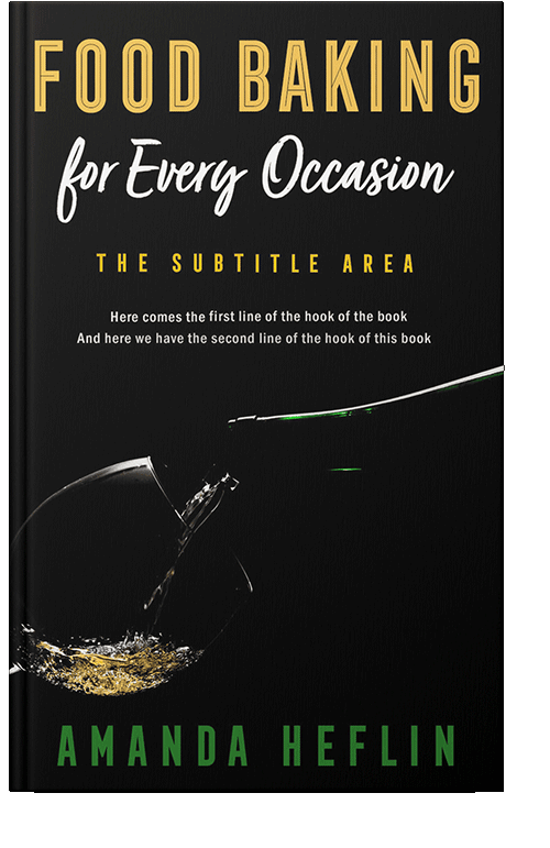 Front view of Black #10507 - Premade Abstract Book Cover