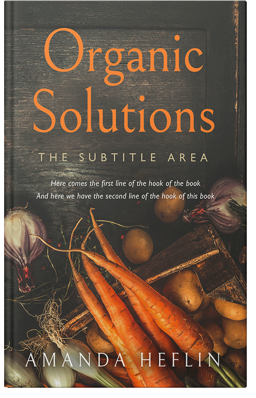 Front view of Premade Cookbooks & Food & Wine Book Cover - Armadillo