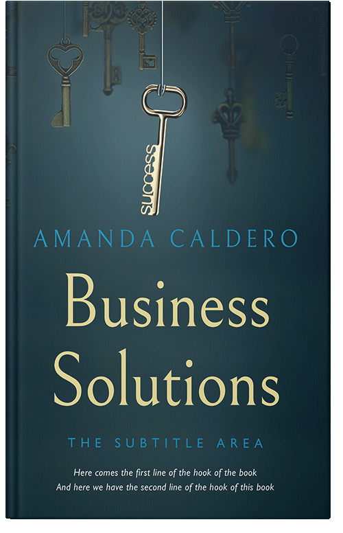 Front view of Premade Business Book Cover - Blue Dianne