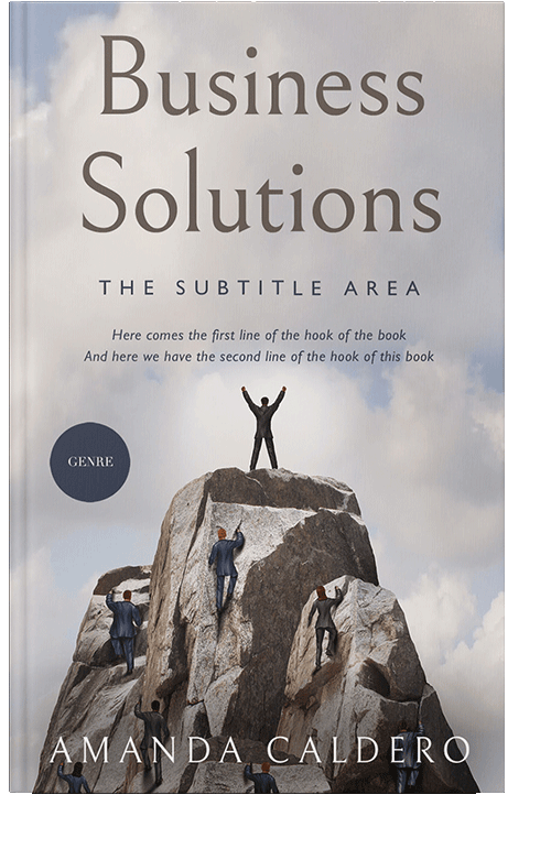 Front view of Swiss Coffee #10542 - Premade Business Book Cover | BookCoverZone