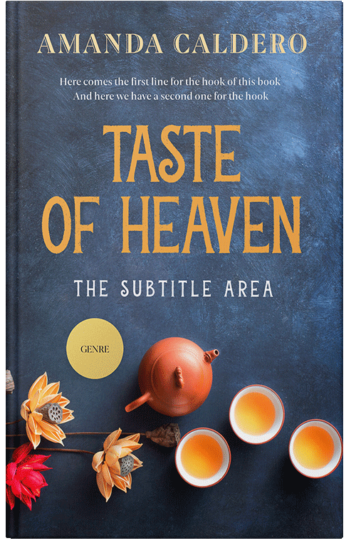 Front view of Premade Cookbooks & Food & Wine Book Cover - Fiord