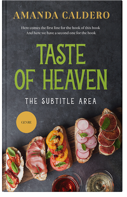 Front view of Premade Cookbooks & Food & Wine Book Cover - Baltic Sea