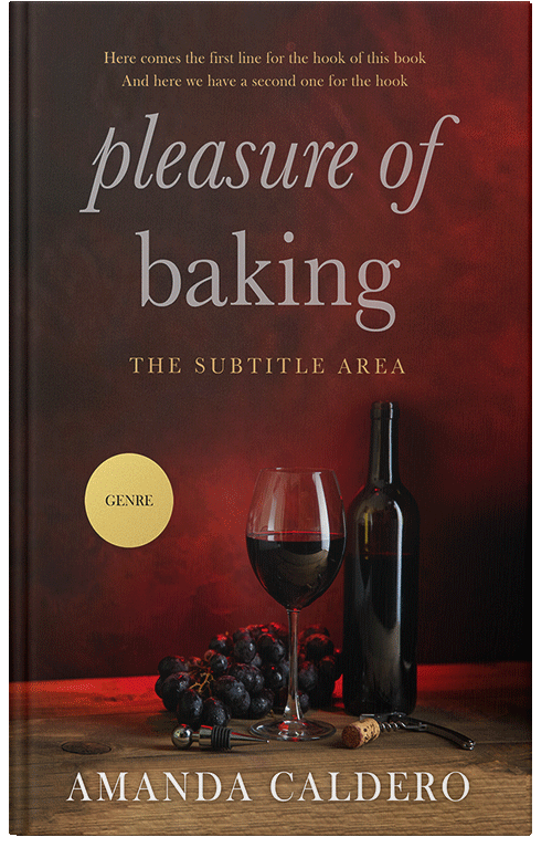 Front view of Premade Cookbooks & Food & Wine Book Cover - Paco