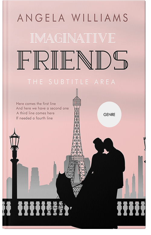 Front view of Premade Romance Book Cover - Oyster Pink