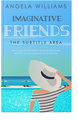 Pre Made Book Cover Turquoise Blue