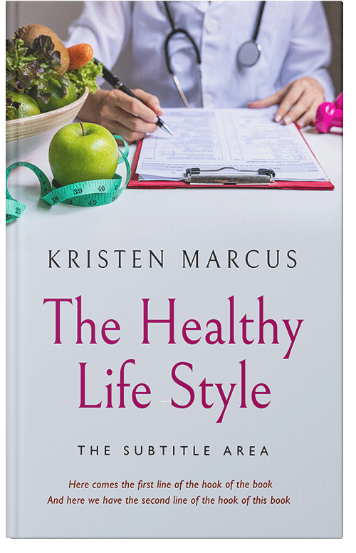 Front view of Premade Health & Dieting & Fitness Book Cover - Mystic