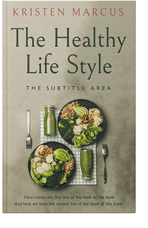 Pre Made Book Cover Taupe Gray