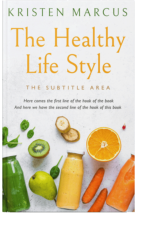 Front view of Desert Storm #10673 - Premade Health & Dieting & Fitness Book Cover