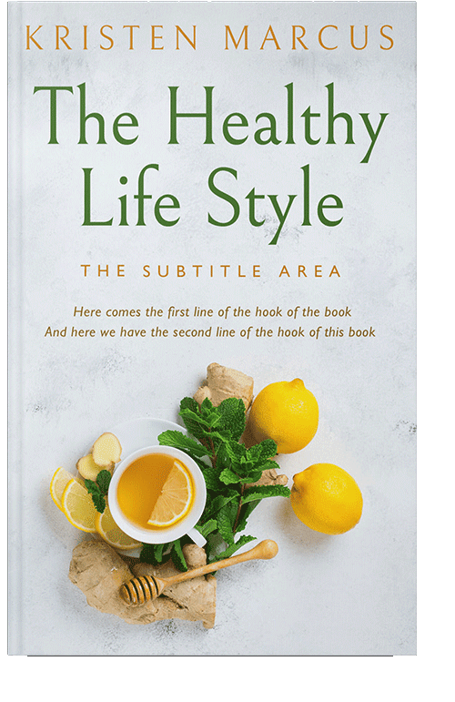 Front view of Porcelain #10674 - Premade Health & Mind & Body Book Cover