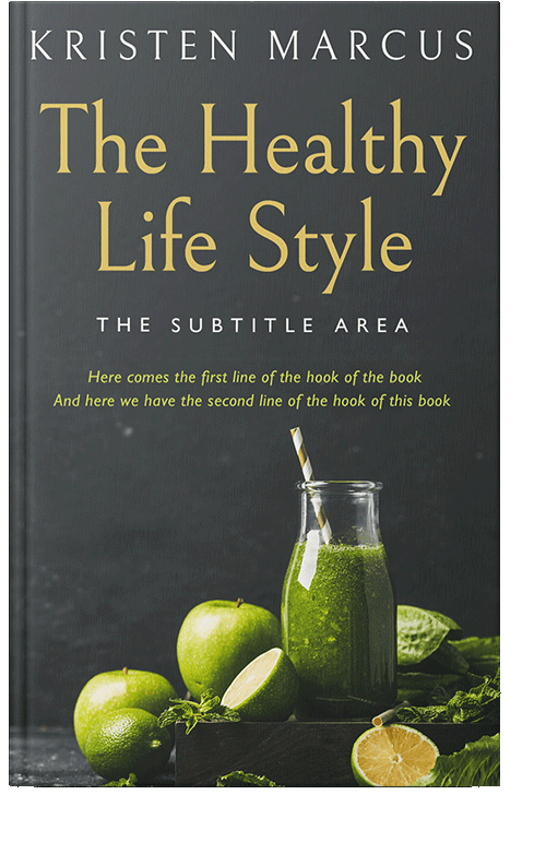 Front view of Lunar Green #10675 - Premade Health & Dieting & Fitness Book Cover