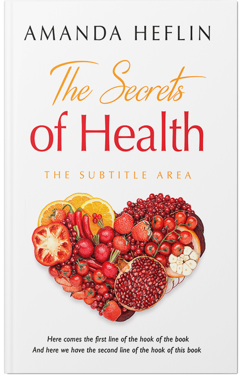 Front view of Persian Red #10681 - Premade Health & Dieting & Fitness Book Cover