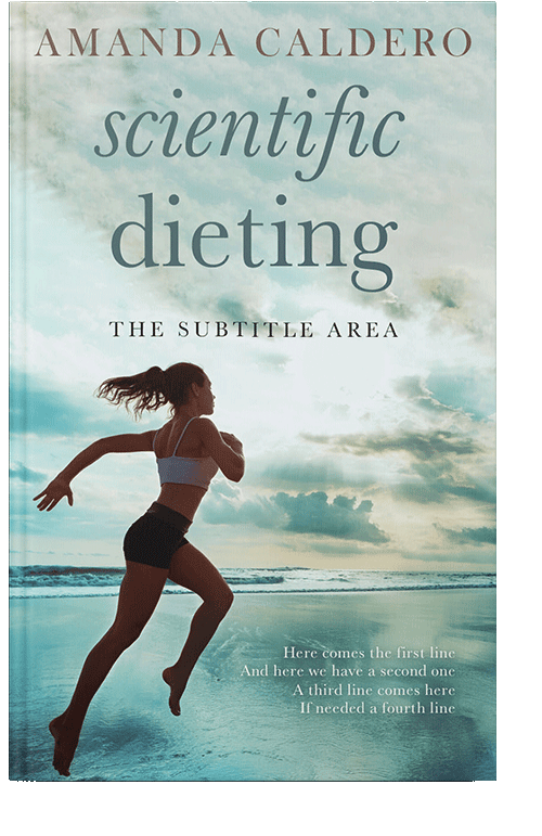 Front view of Paris White #10704 - Premade Health & Dieting & Fitness Book Cover