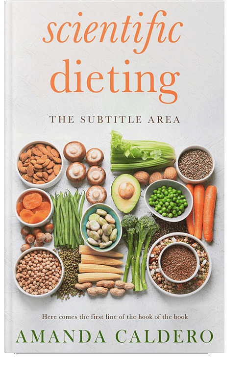 Front view of Pampas #10705 - Premade Health & Dieting & Fitness Book Cover