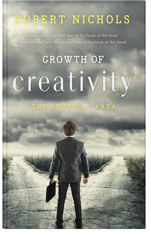 Front view of Premade Business Book Cover - Lemon Grass