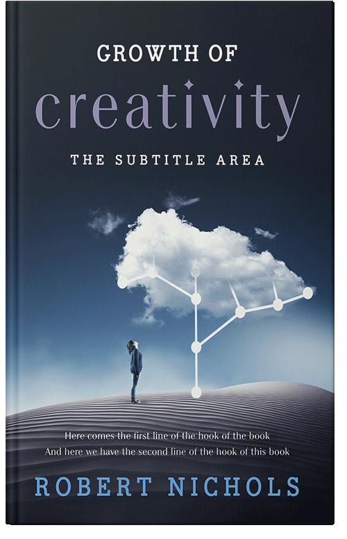 Front view of Premade Business Book Cover - Heather