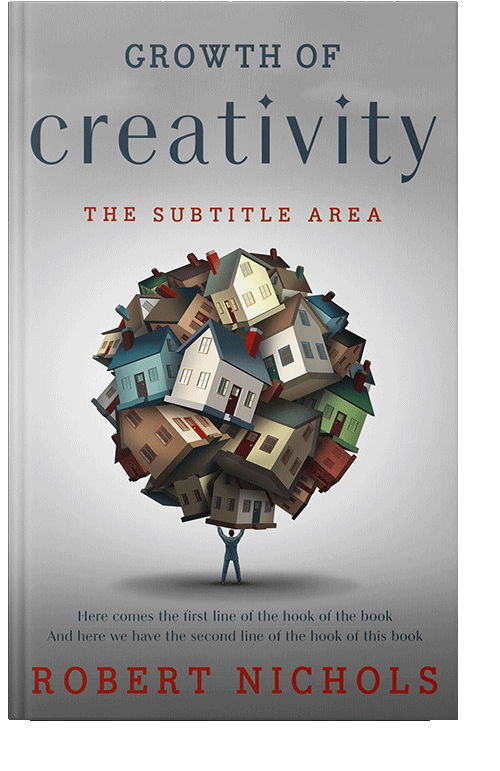 Front view of Cloud #10732 - Premade Self-Improvement & Self-Help Book Cover | BookCoverZone