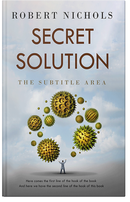 Front view of Premade Medical Book Cover - Geyser