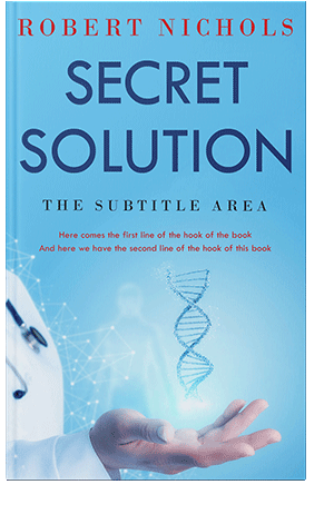 Pre Made Book Cover Sky Blue