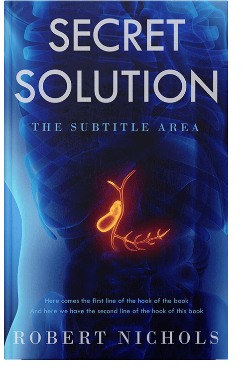 Front view of Deep Cove #10753 - Premade Health & Mind & Body Book Cover