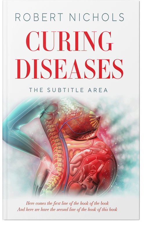 Front view of Premade Medical Book Cover - Quill Gray