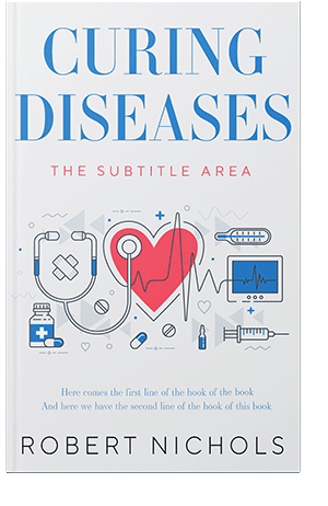 Pre Made Book Cover White Lilac