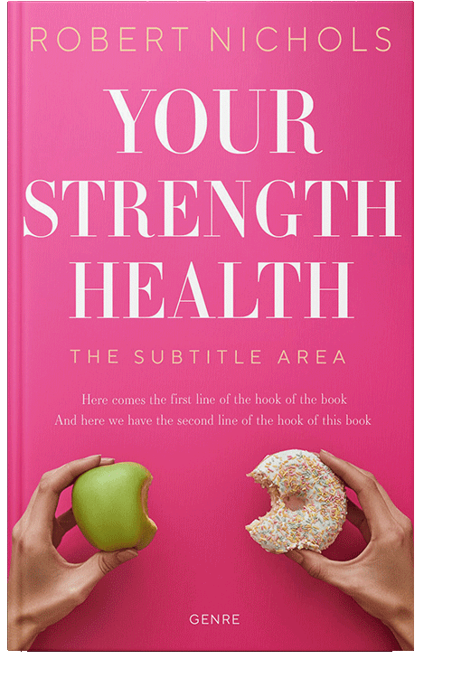 Front view of French Rose #10769 - Premade Health & Dieting & Fitness Book Cover