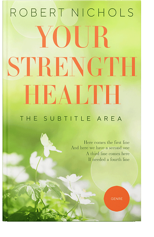 Front view of Primrose #10773 - Premade Health & Mind & Body Book Cover | BookCoverZone