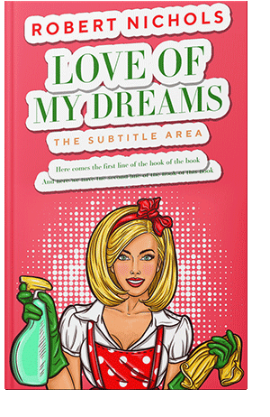 Pre Made Book Cover Carnation