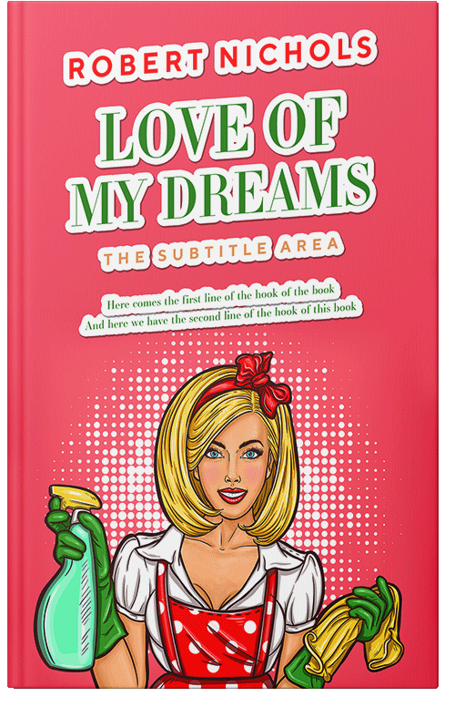 Front view of Premade Literary Fiction Book Cover - Carnation