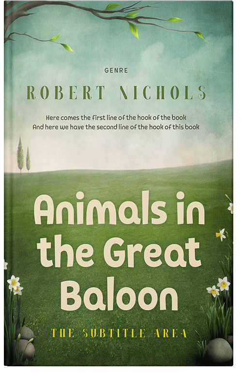 Front view of Premade Fantasy Book Cover - Coriander