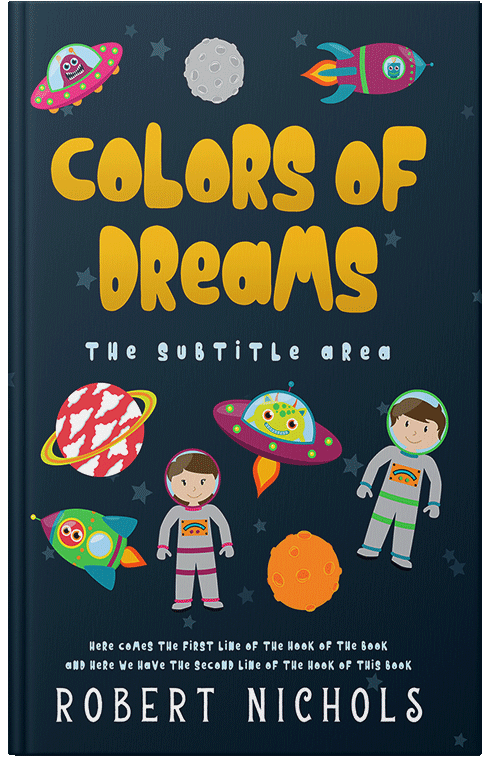 Front view of Premade Children's Book Cover - Black Pearl