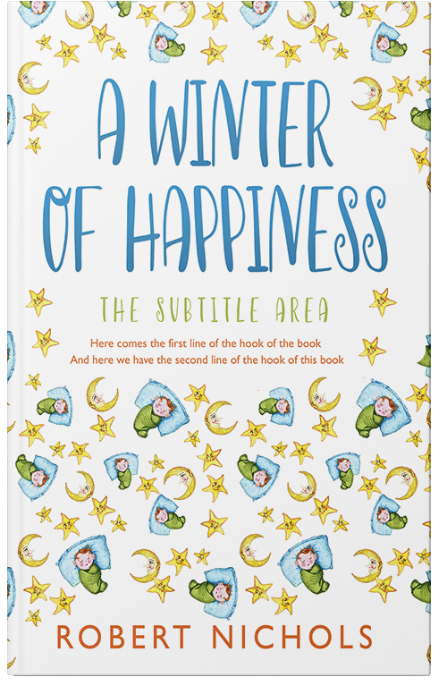 Front view of Boston Blue #10832 - Premade Teen & Young Adult Book Cover