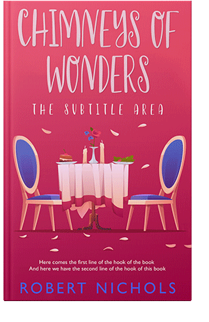 Pre Made Book Cover Cerise Red