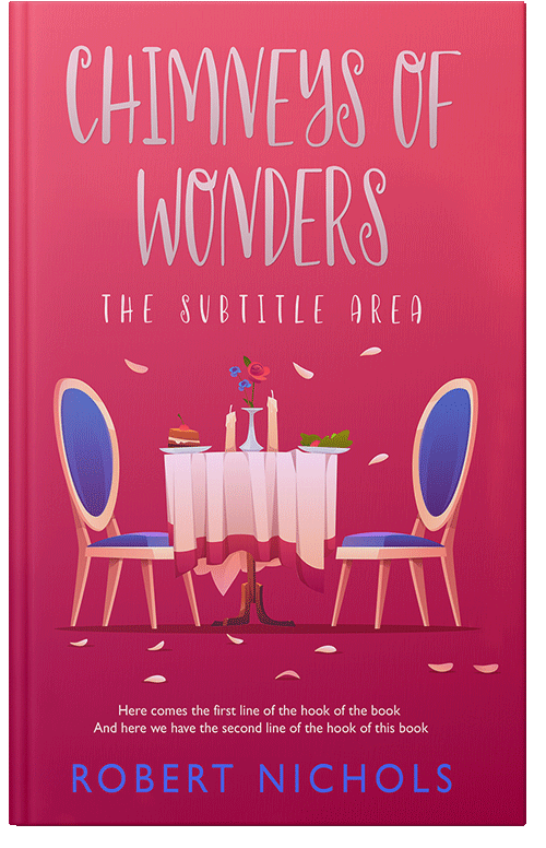 Front view of Premade Erotica Book Cover - Cerise Red